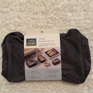 Open Story 4 piece packing cube set NWT